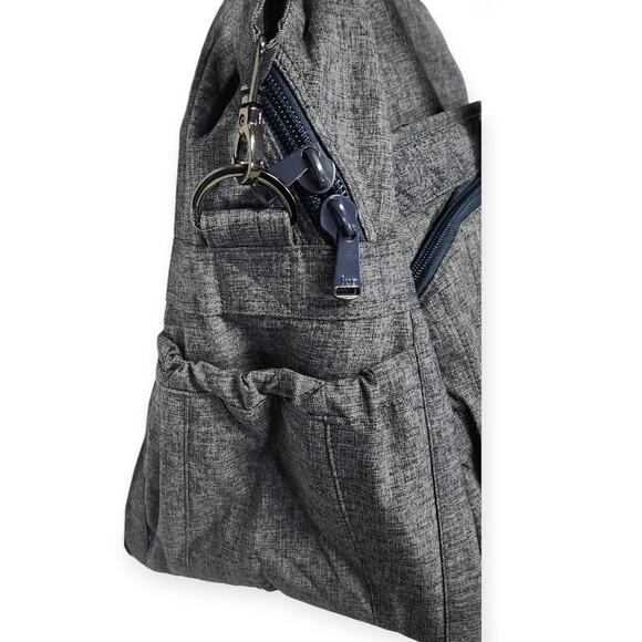 Lug Boxer Packable Duffel Travel Overnight Weekender Carry-on Bag Gray NWOT - Picture 4 of 7